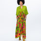 Georgia Kaftan Maxi Dress - Green Tropical