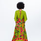 Georgia Kaftan Maxi Dress - Green Tropical