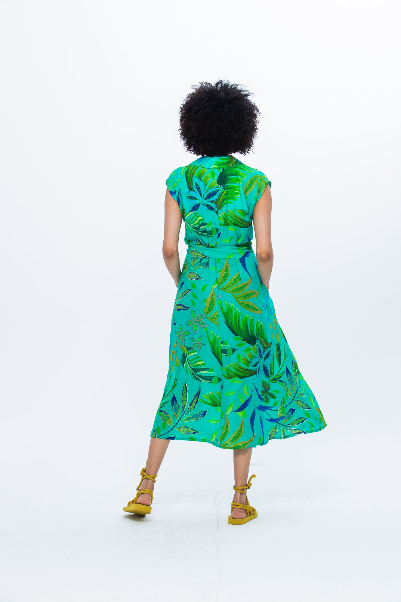 Cabo Dress - Green Leaf