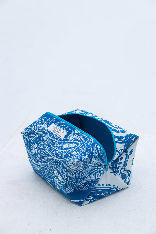 The Intentional Toiletry Bag - Blue Paisley