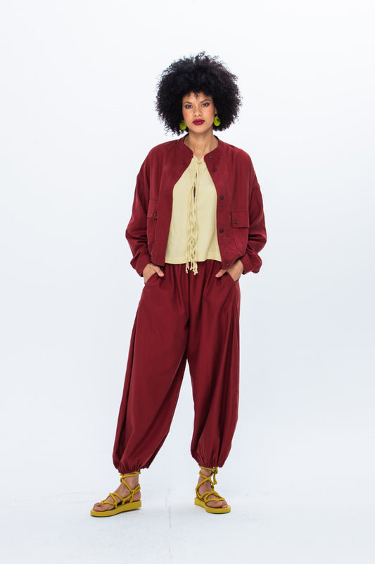 Stella Balloon Pants - Rust