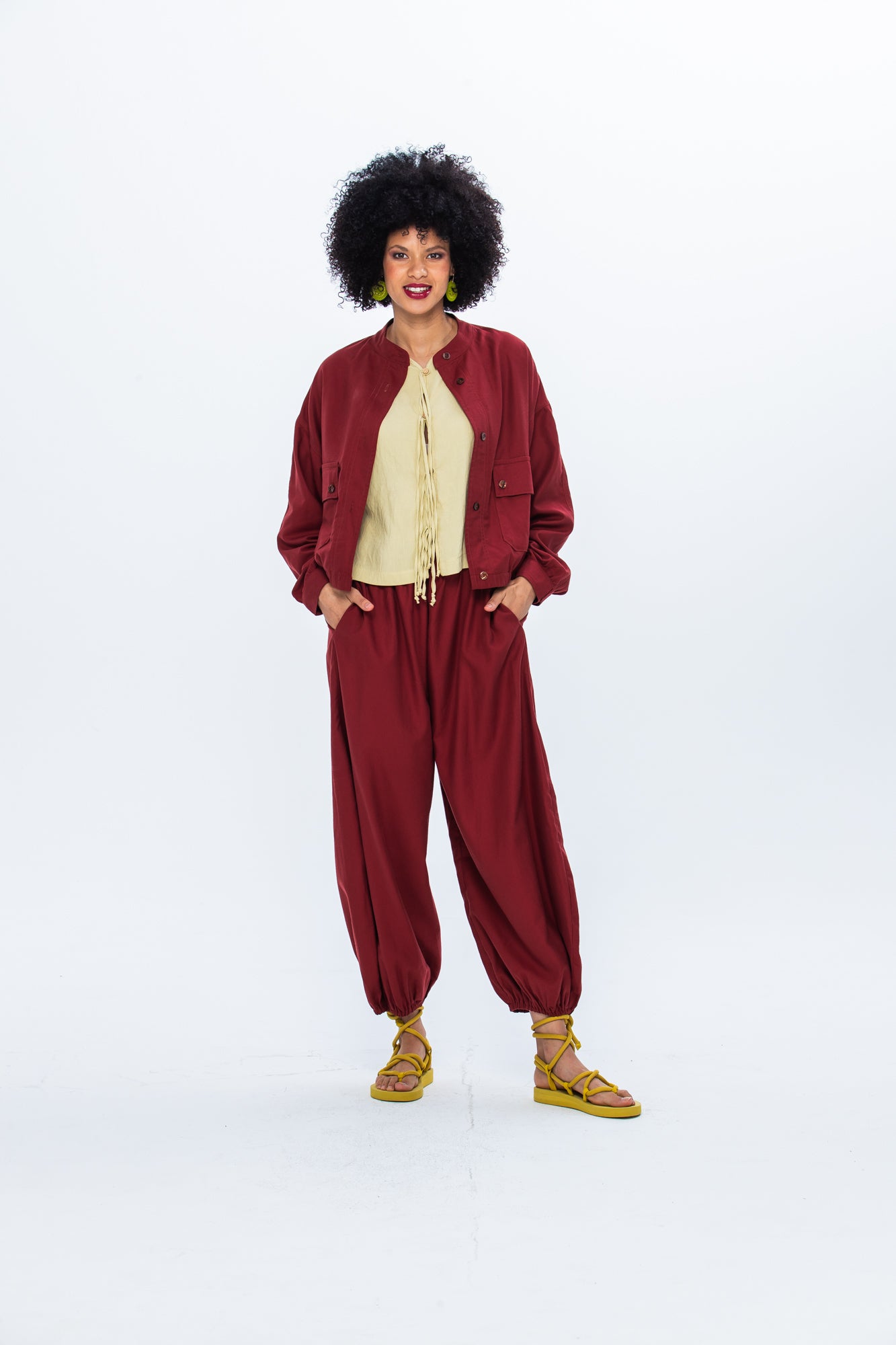 Stella Balloon Pants - Rust