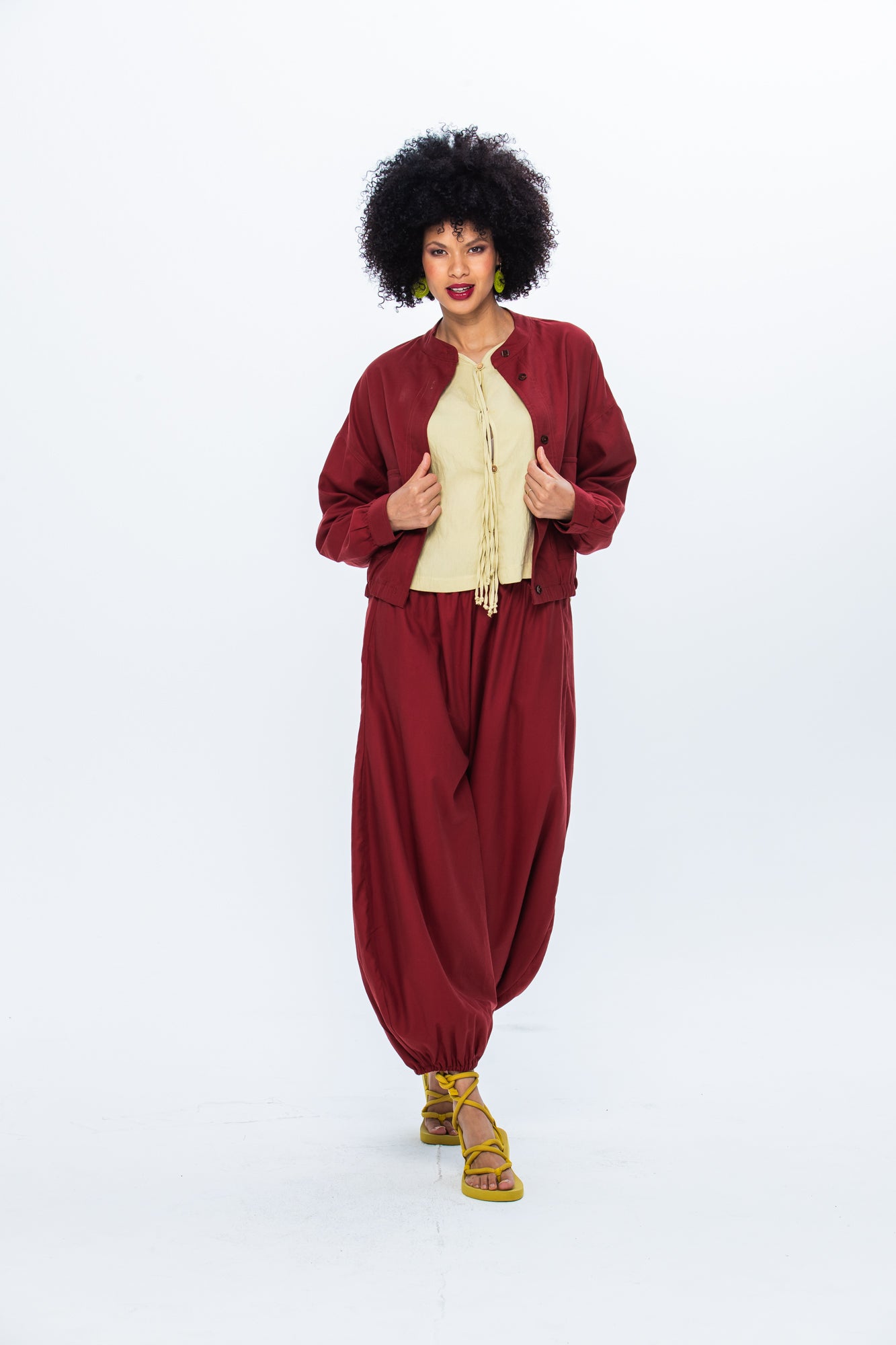 Stella Balloon Pants - Rust