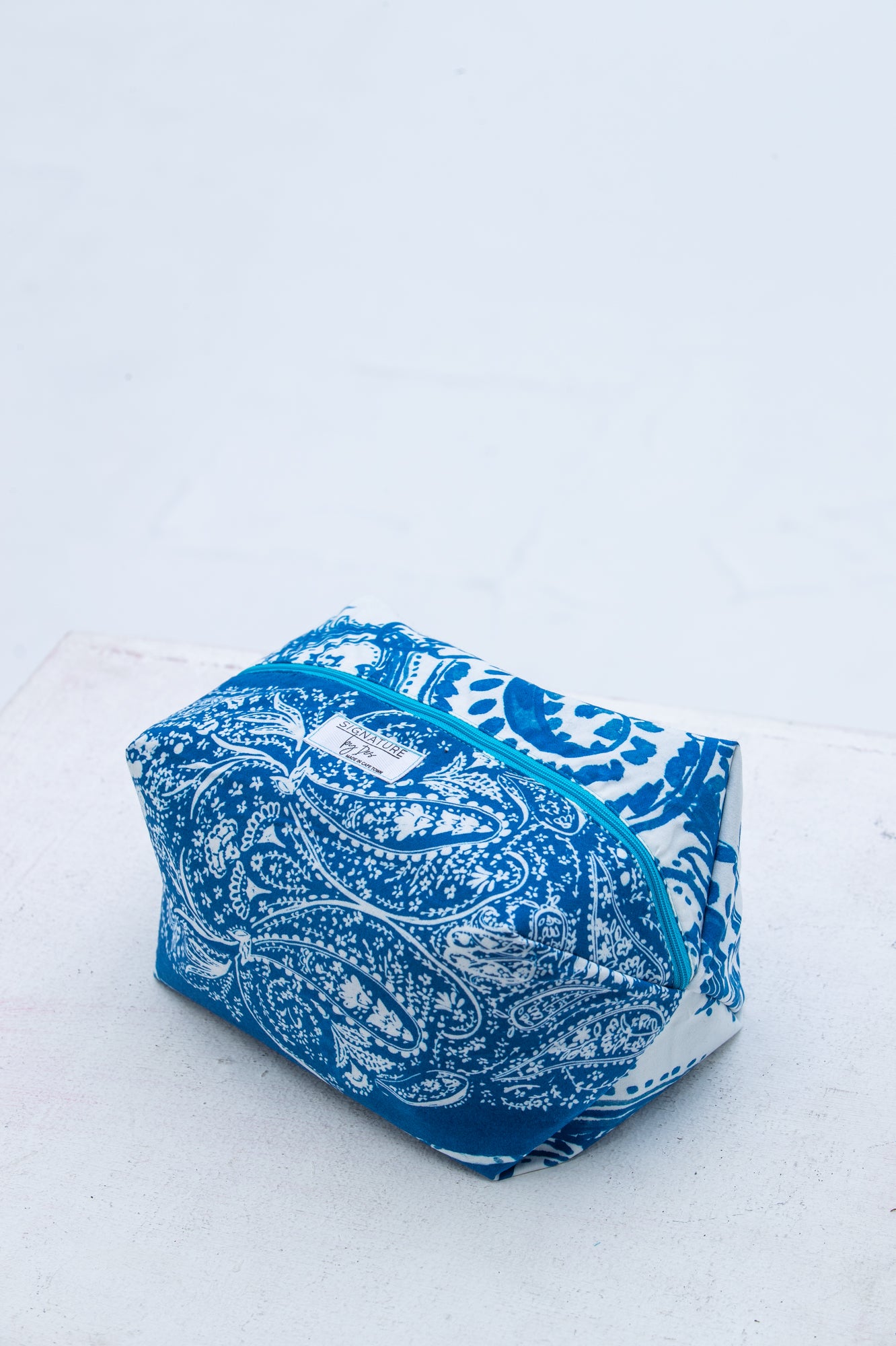 The Intentional Toiletry Bag - Blue Paisley