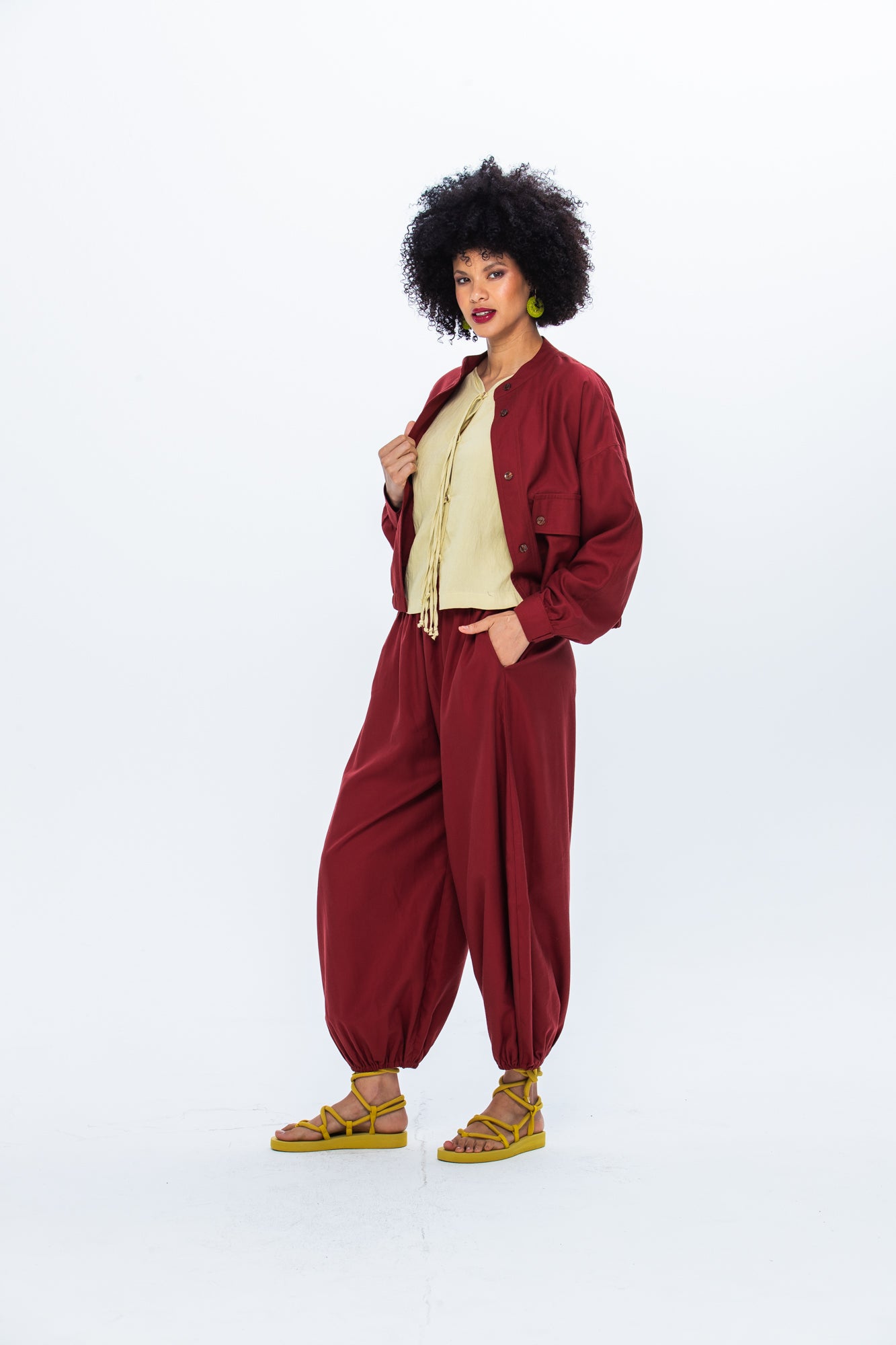 Stella Balloon Pants - Rust