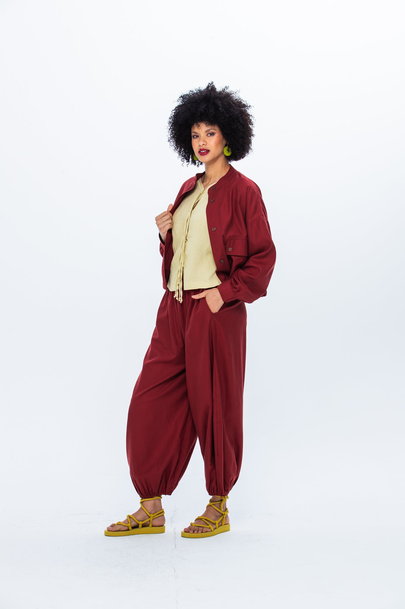 Cate Bomber Jacket -Rust