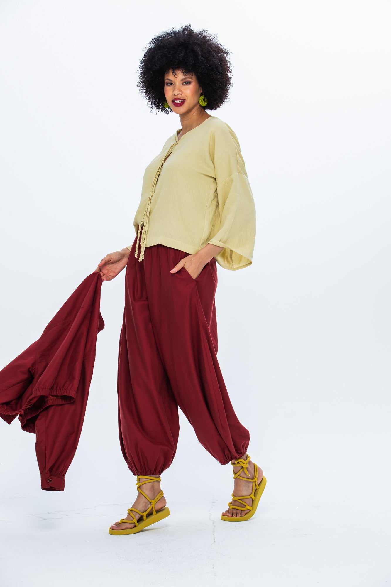 Stella Balloon Pants - Rust