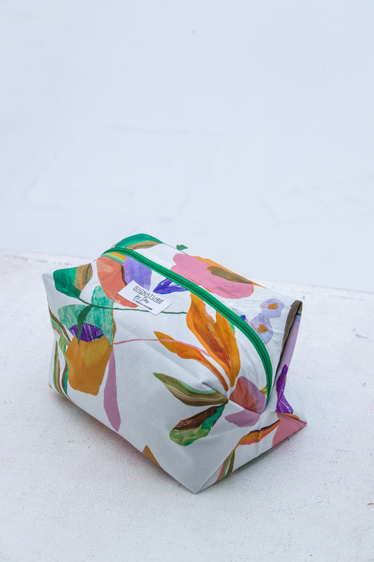 The Intentional Toiletry Bag - White Floral