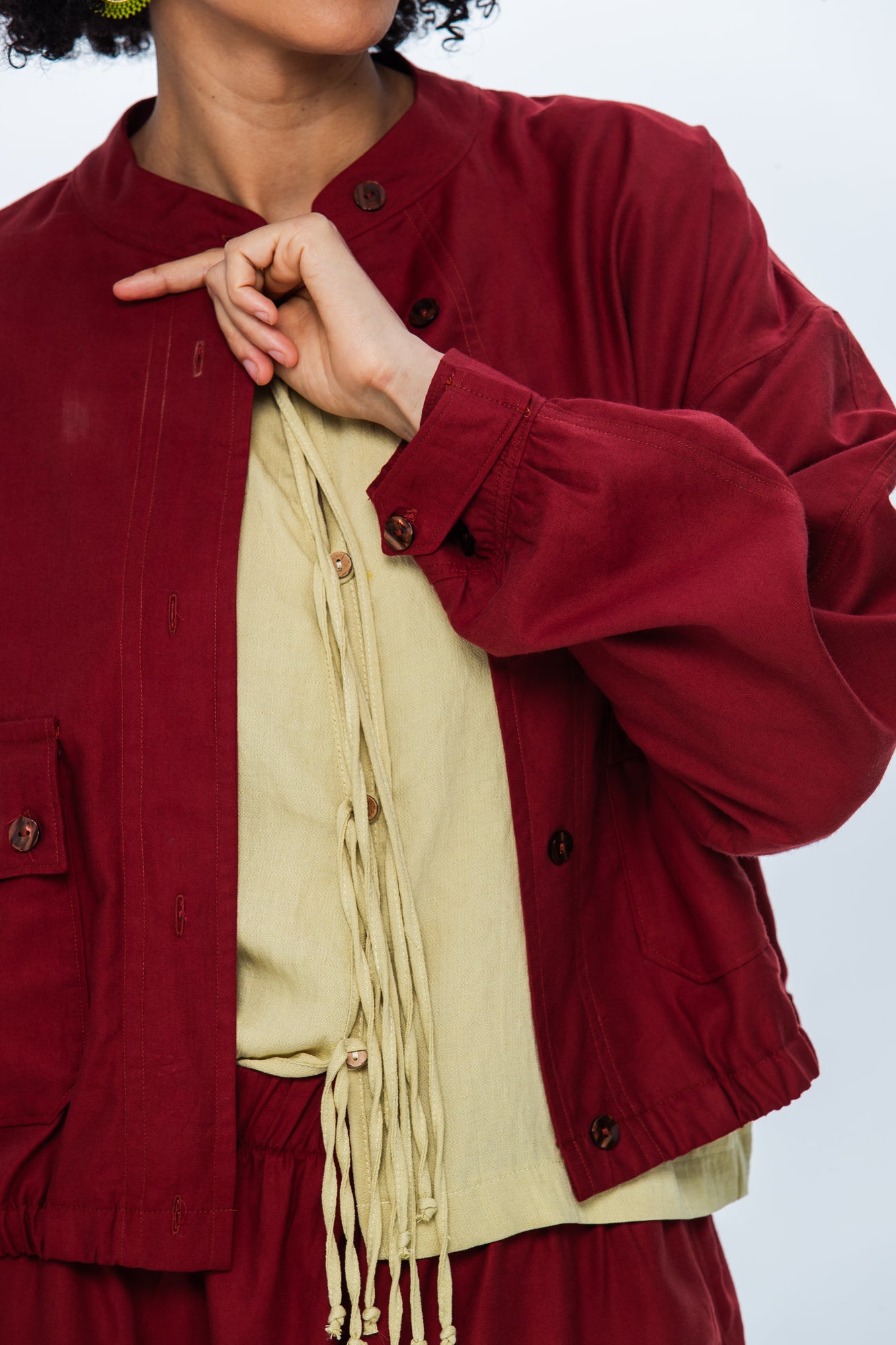 Cate Bomber Jacket -Rust