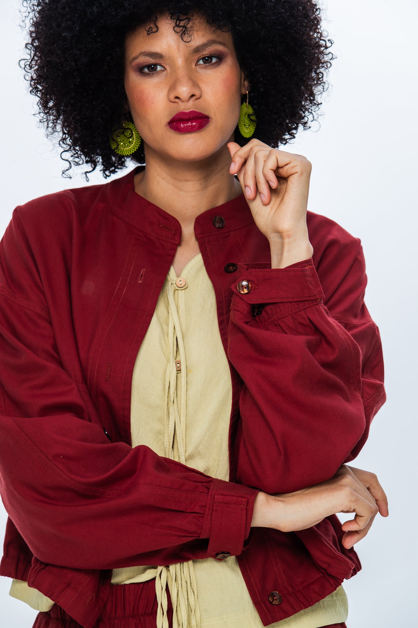 Cate Bomber Jacket -Rust