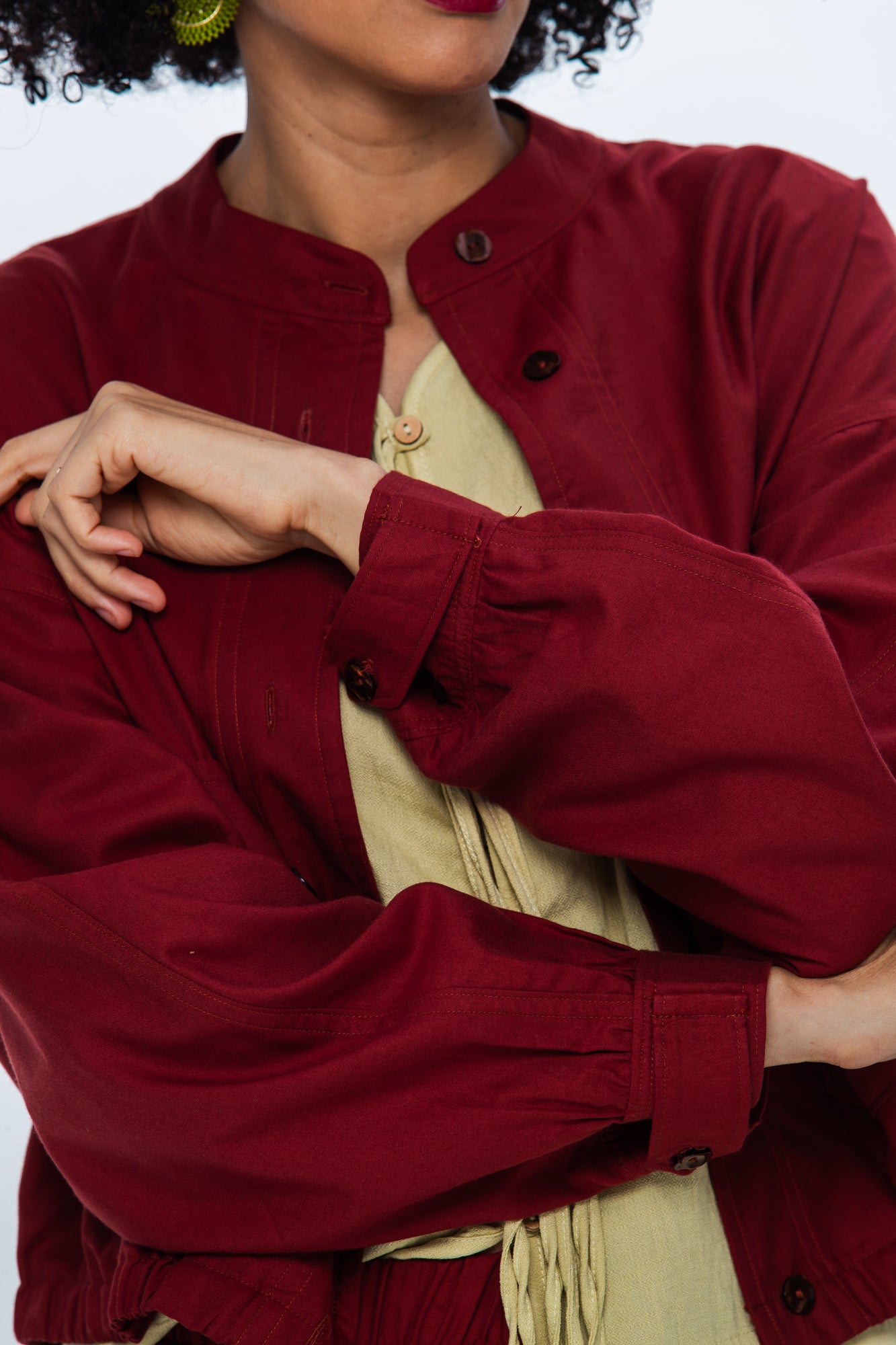 Cate Bomber Jacket -Rust