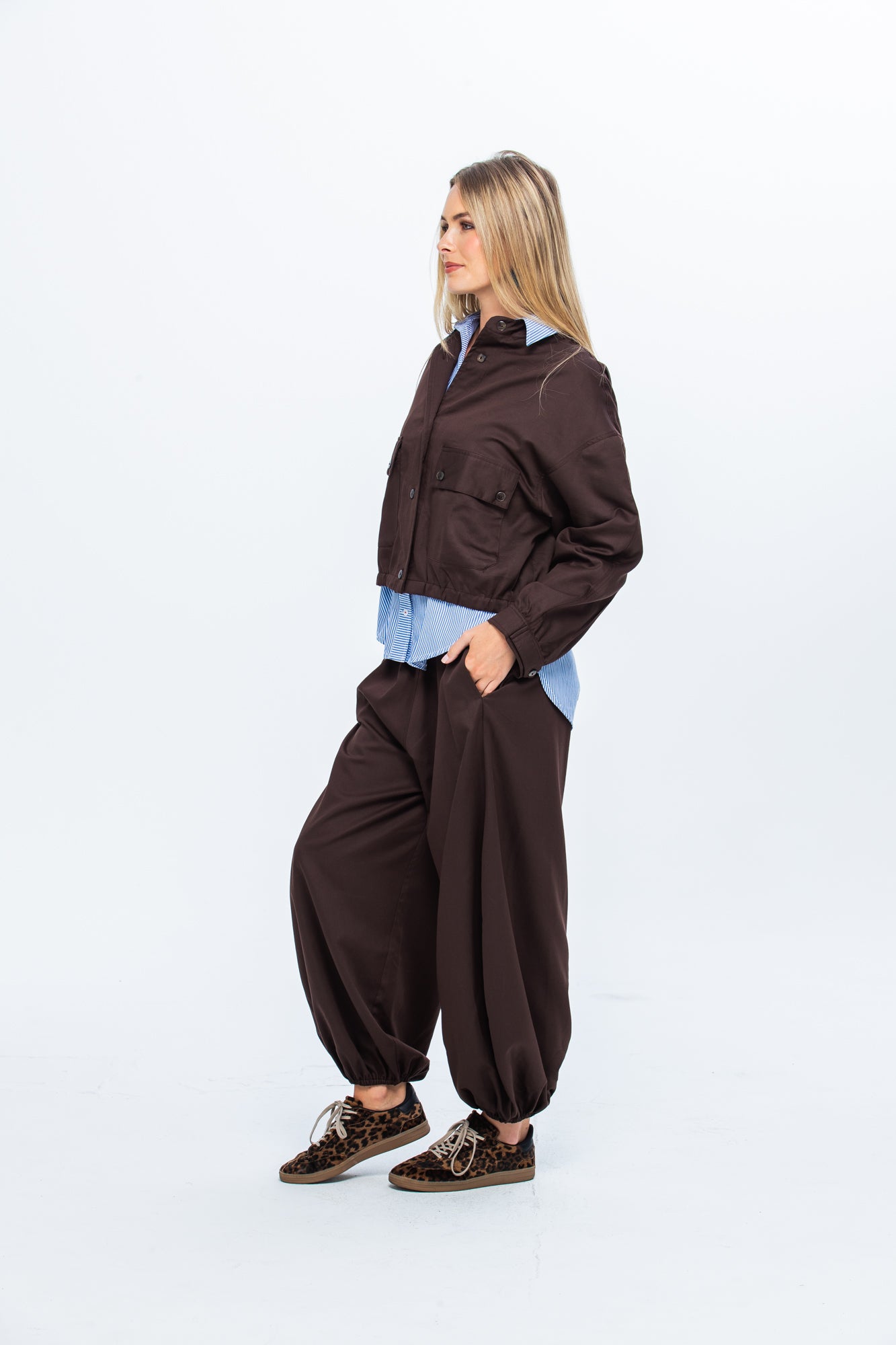 Stella Balloon Pants - Chocolate