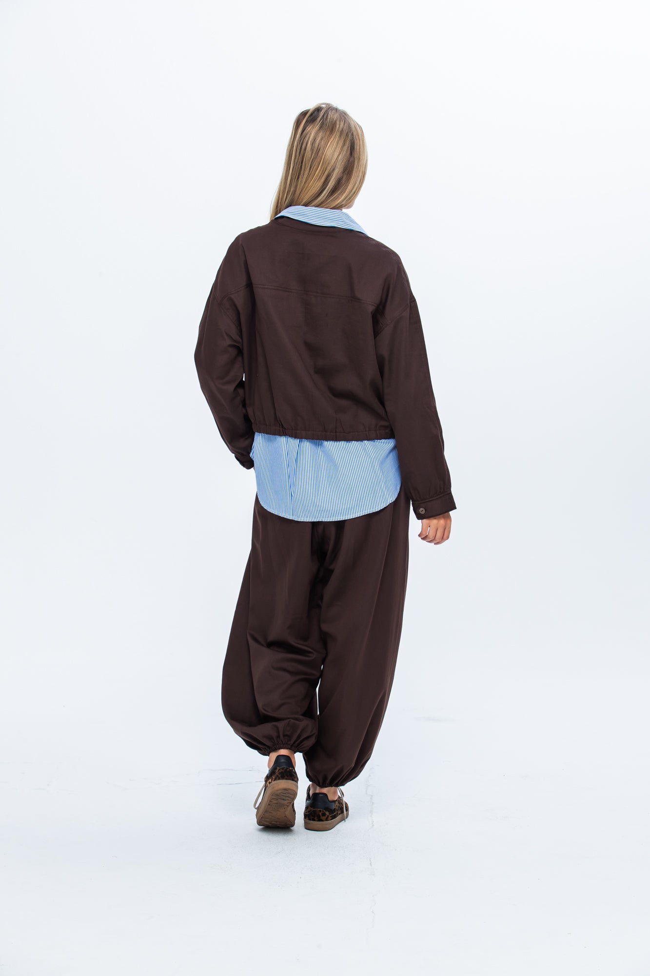 Cate Bomber Jacket - Chocolate