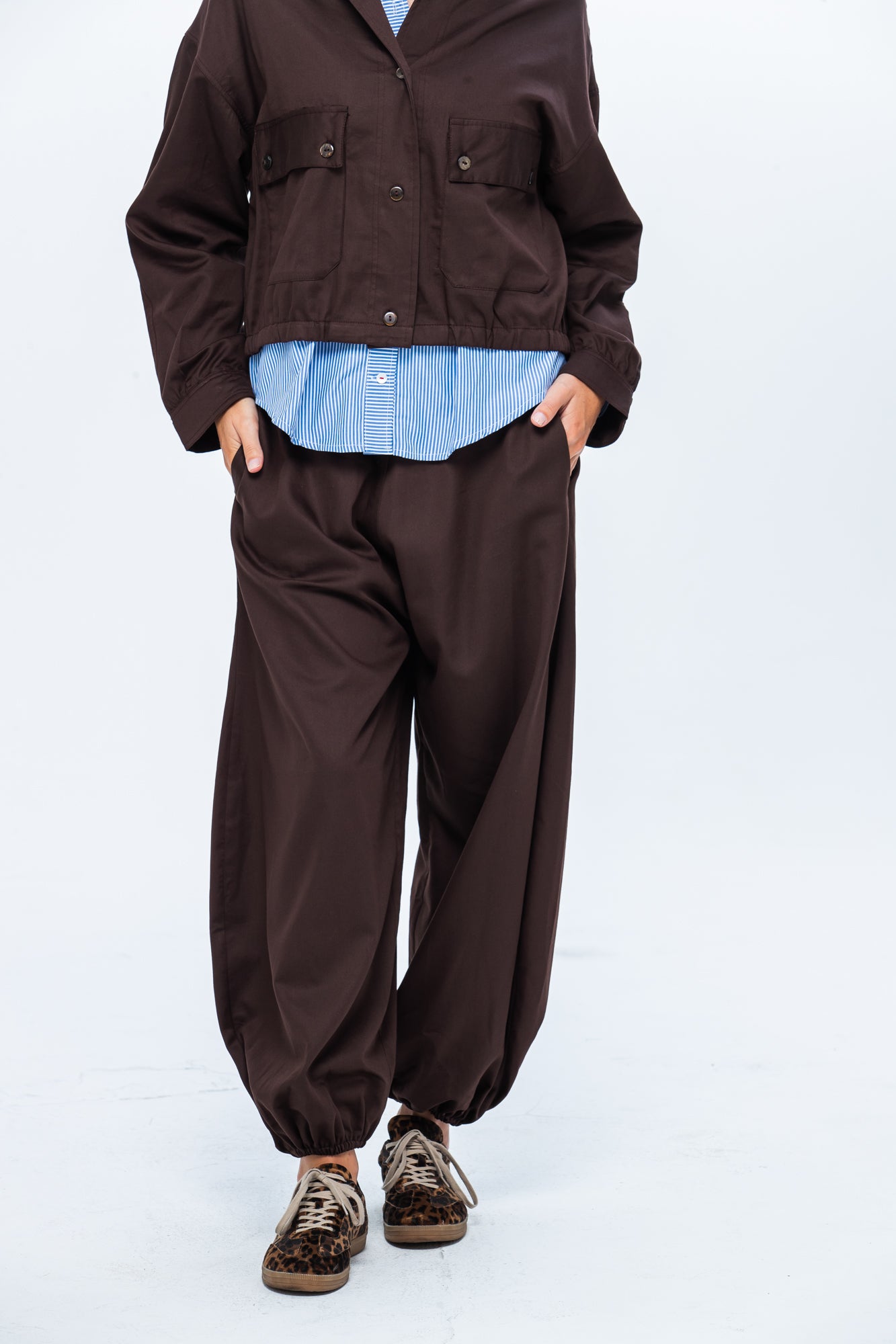 Stella Balloon Pants - Chocolate