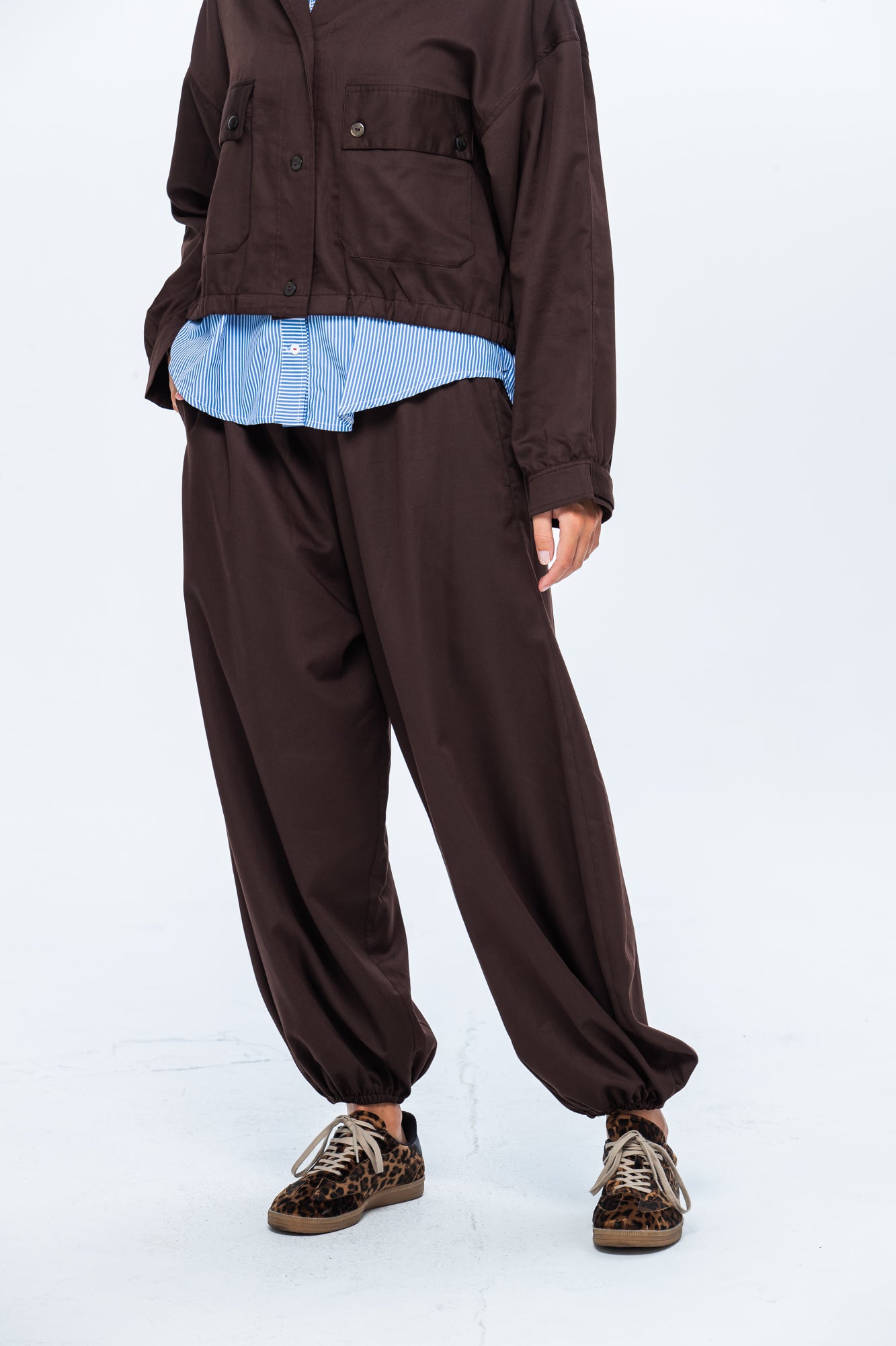 Stella Balloon Pants - Chocolate