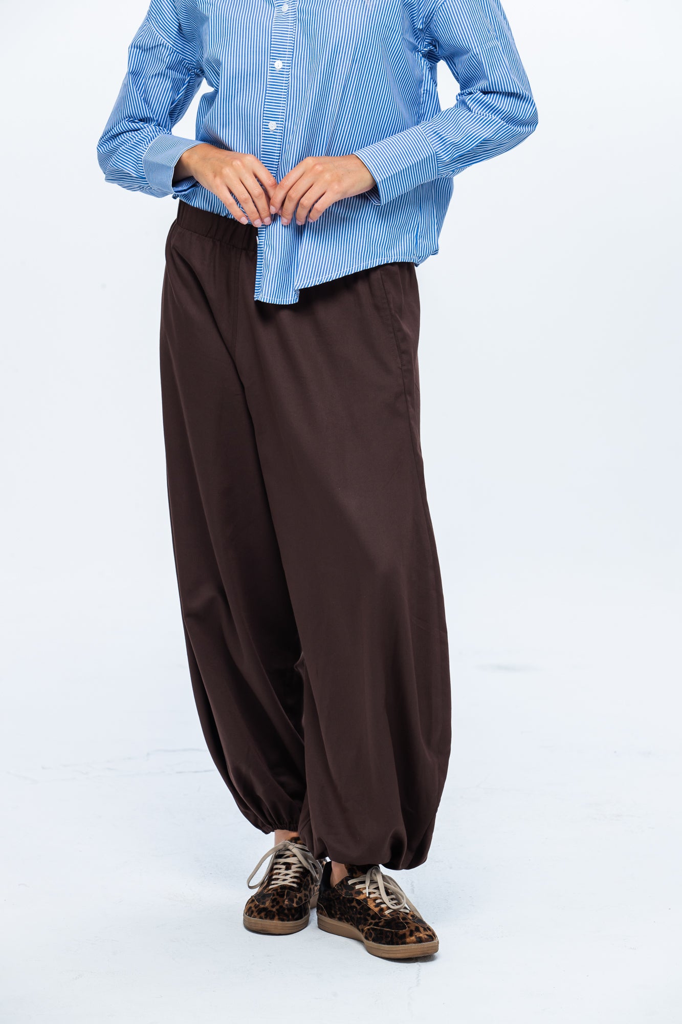 Stella Balloon Pants - Chocolate