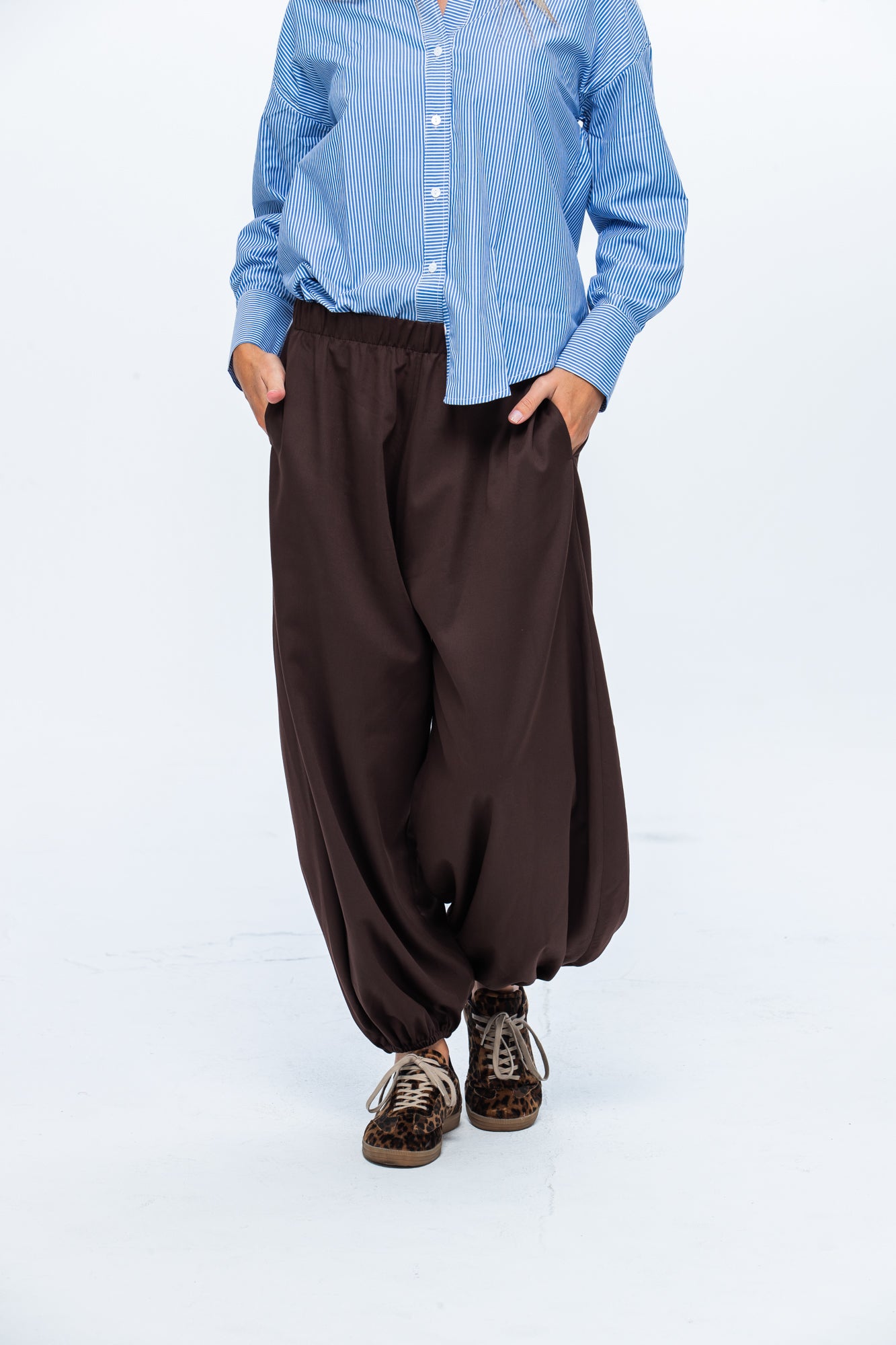 Stella Balloon Pants - Chocolate