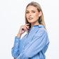Hepburn Winter Shirt - Blue & White Stripe
