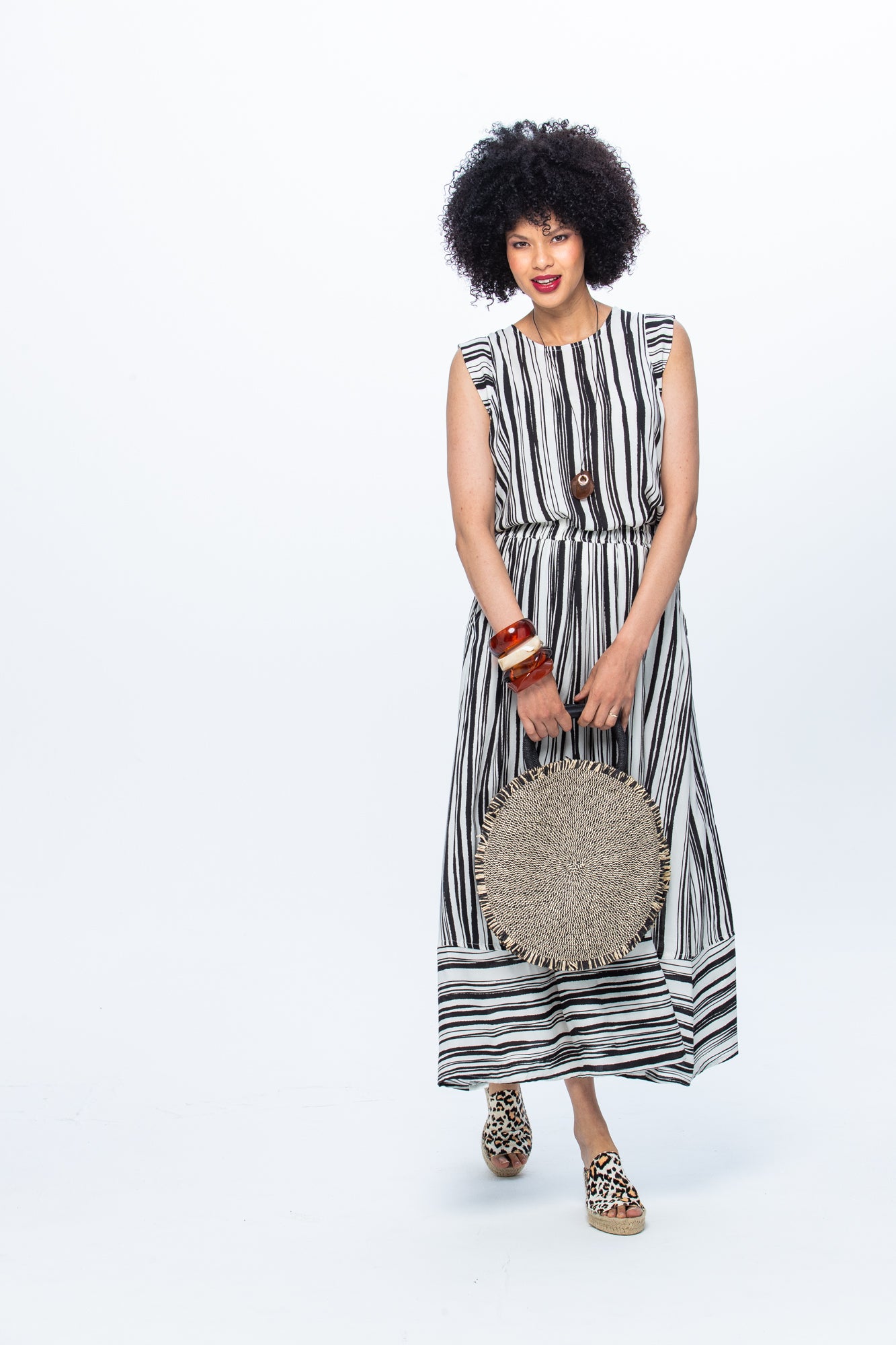 Aimee Shirt - Brushstroke Stripes