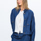 Cate Bomber Jacket - Denim