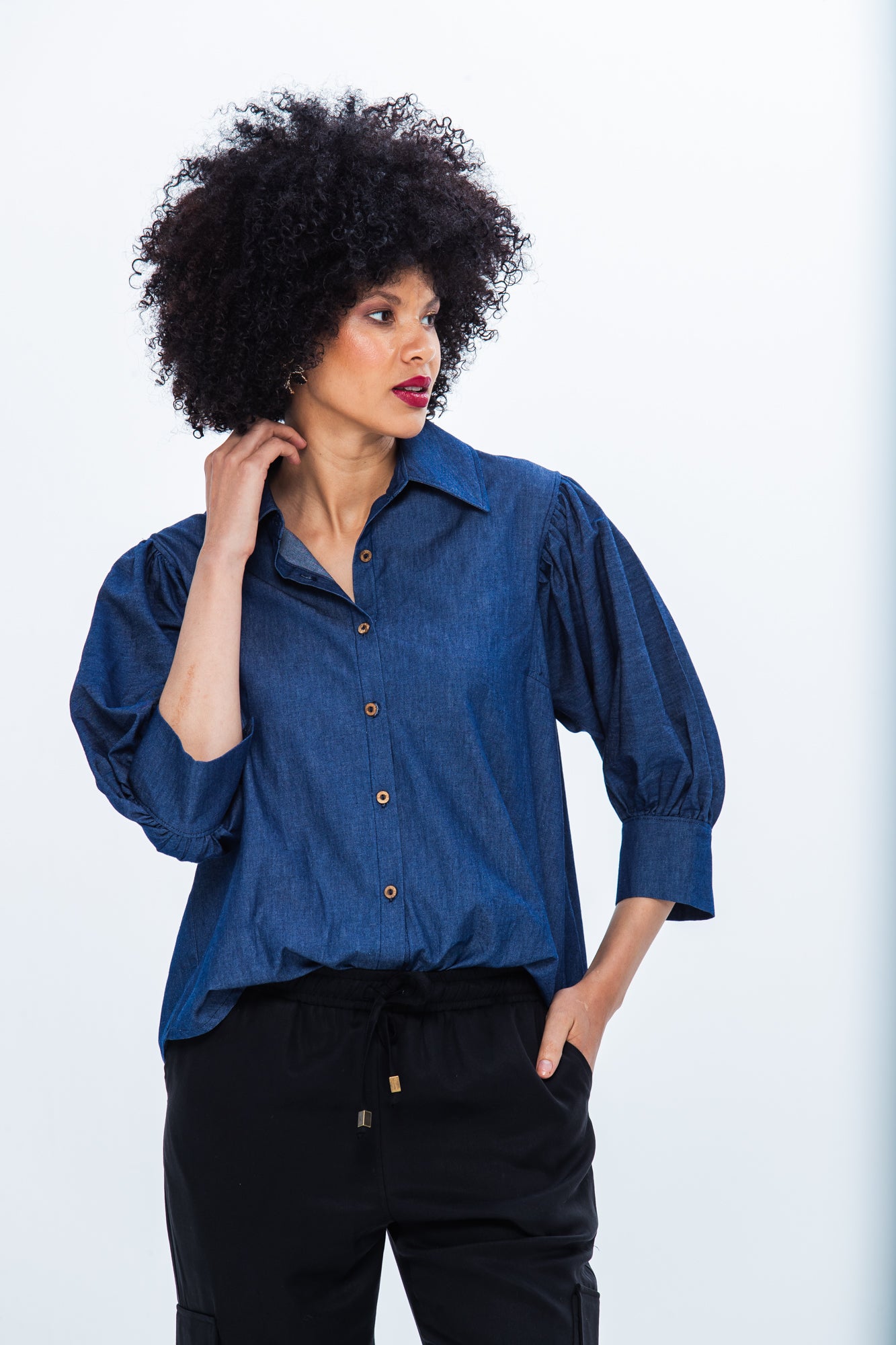 Harper Shirt - Denim