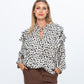 Bardot Winter Shirt - Creme & Black