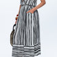 Sorrento Skirt - Brushstroke Stripes