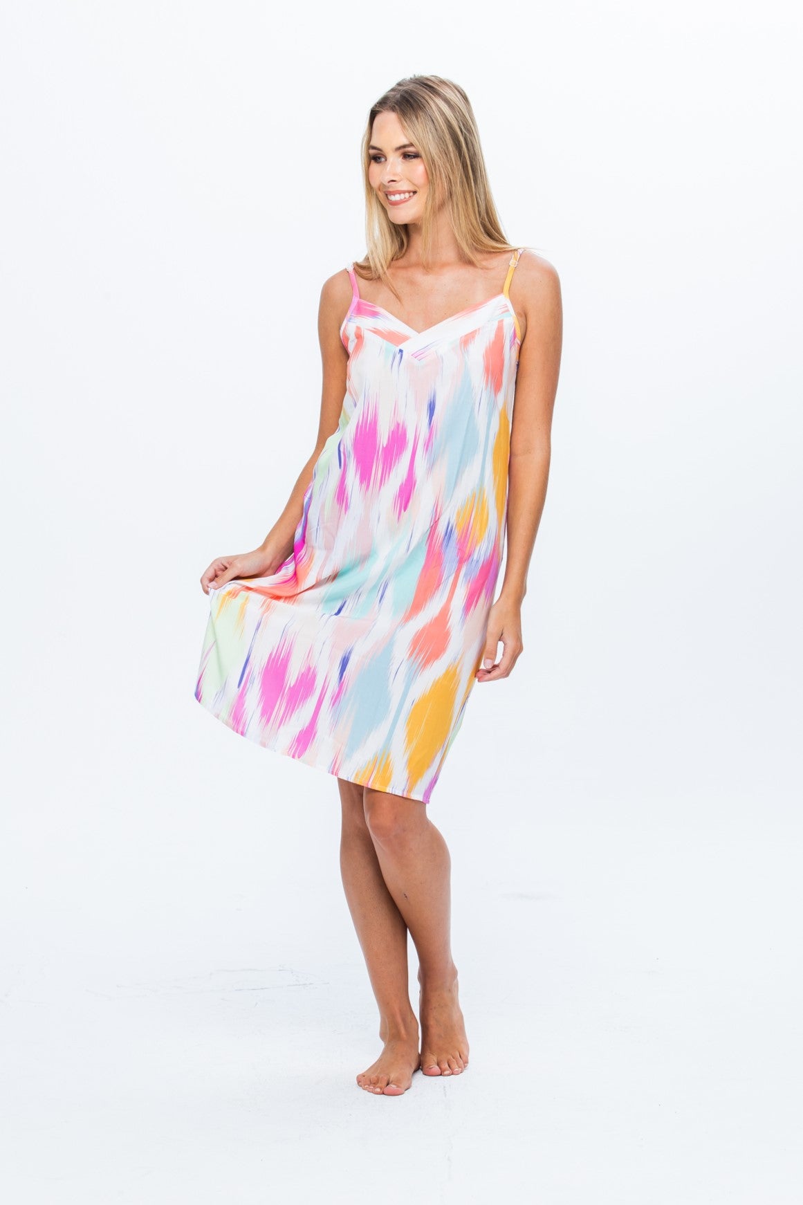 Cami Nightie - Pink Splash