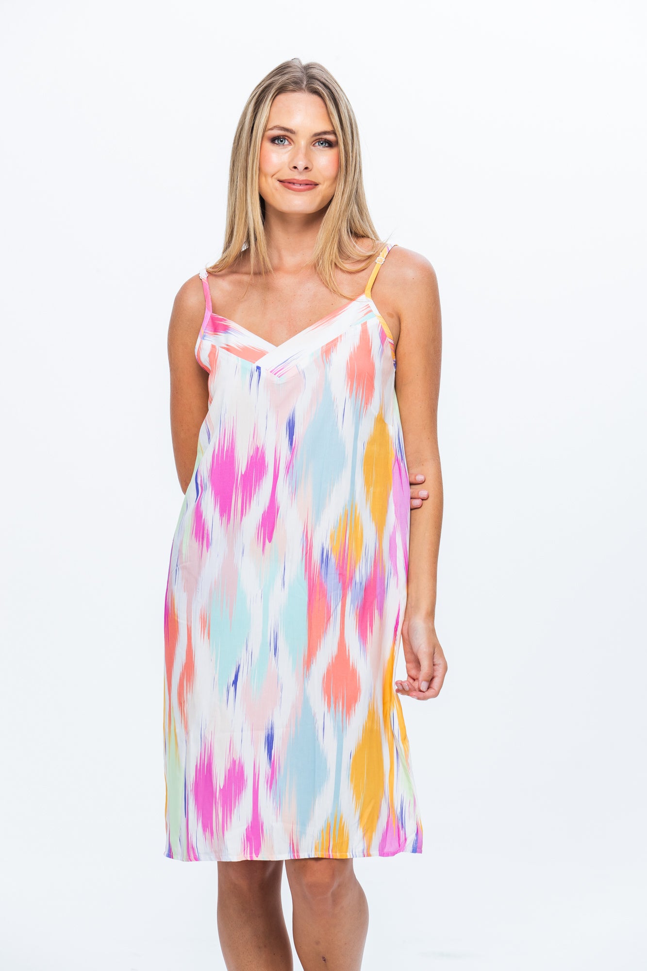 Cami Nightie - Pink Splash