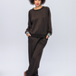 Nina Wide Leg Pants - Chocolate