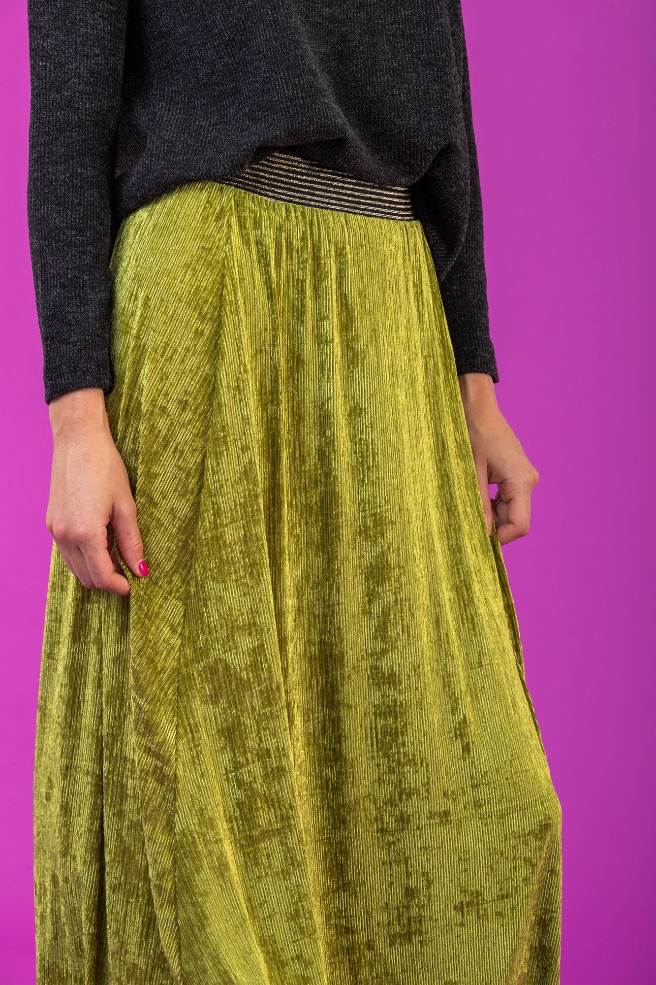 Lisbon pleated skirt - Green