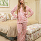 Long Pyjama Set - Pink and White Floral