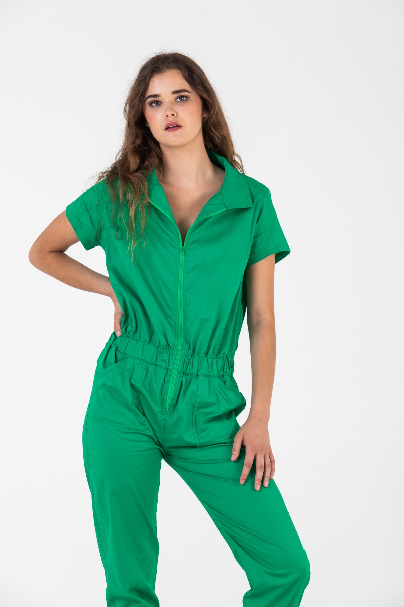 Eros Jumpsuit - Emerald Green
