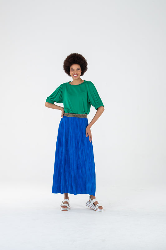 Lisbon pleated skirt - Cobalt Blue