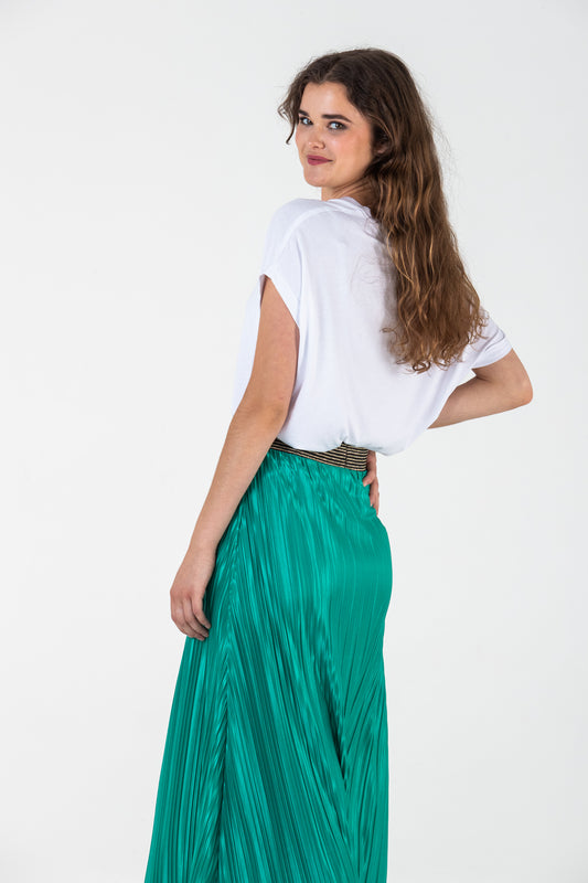 Corfu V-Neck Tee - White