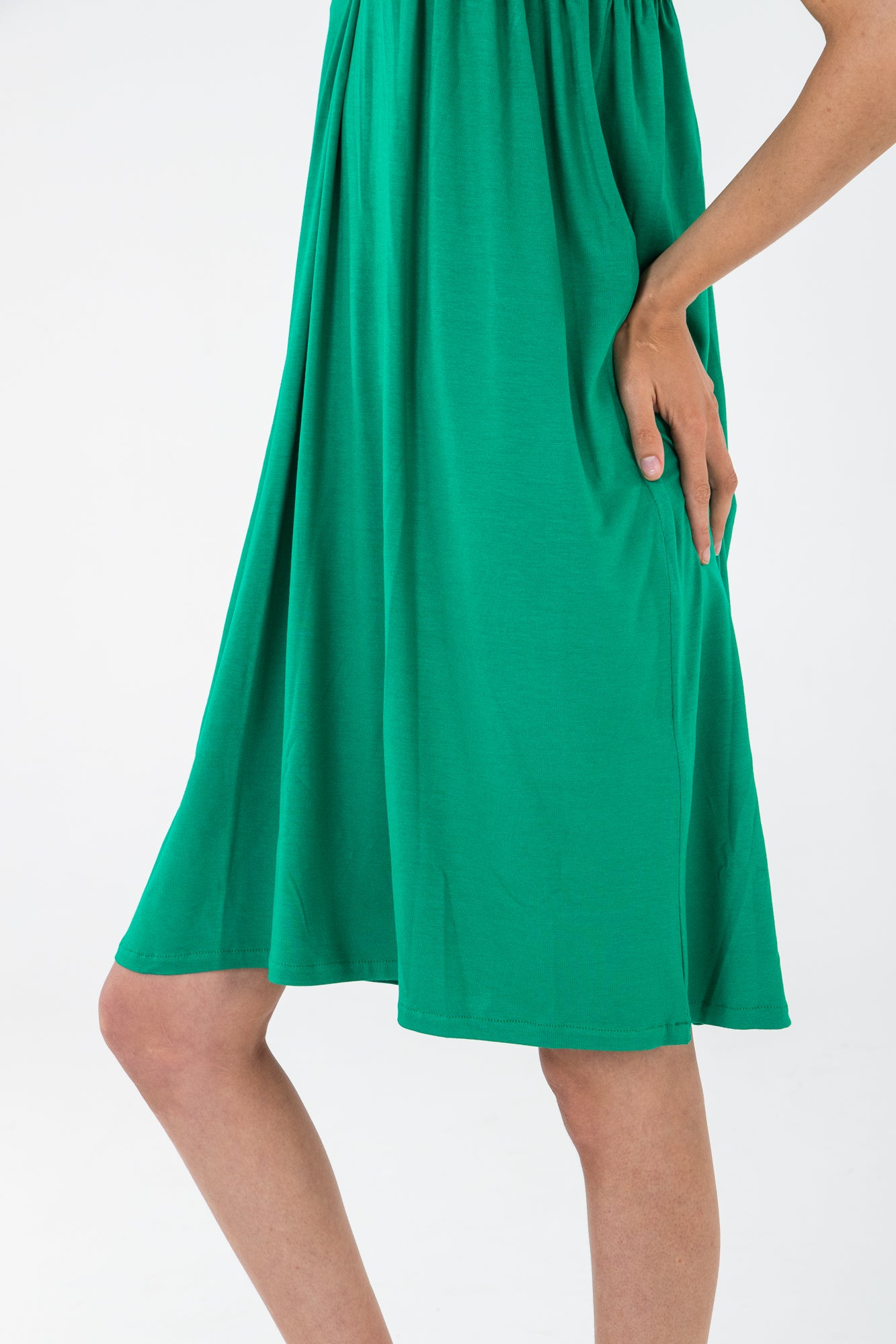 Alexia off the shoulder dress - Emerald Green
