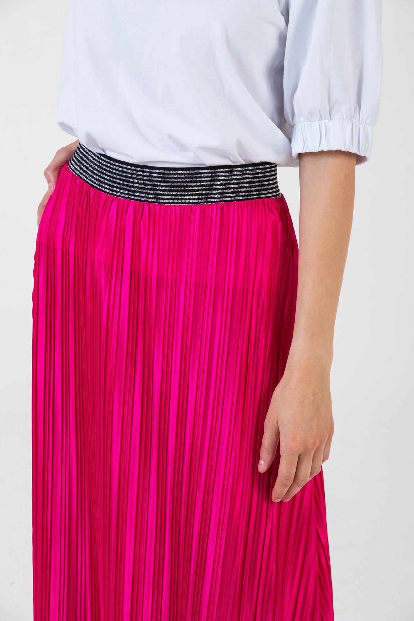 Lisbon pleated skirt - Hot Pink