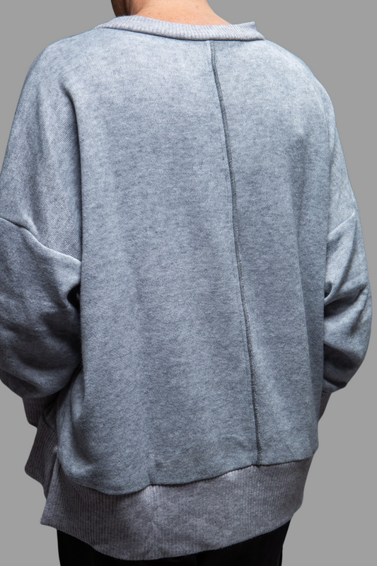 Manhatten V-neck Jersey - Grey